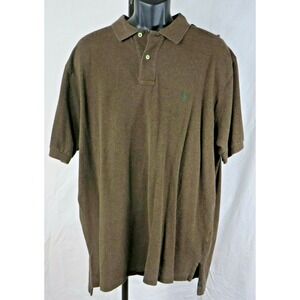 Mens Polo Ralph Lauren Polo Brown Size XXL 2XL 100% Cotton